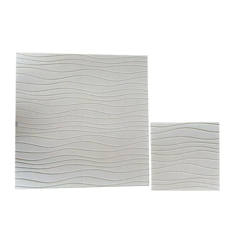 Panneau acoustique en feutre PET Beige Wave